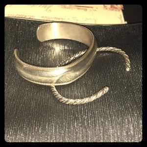 Vintage 💯 silver boho bracelets